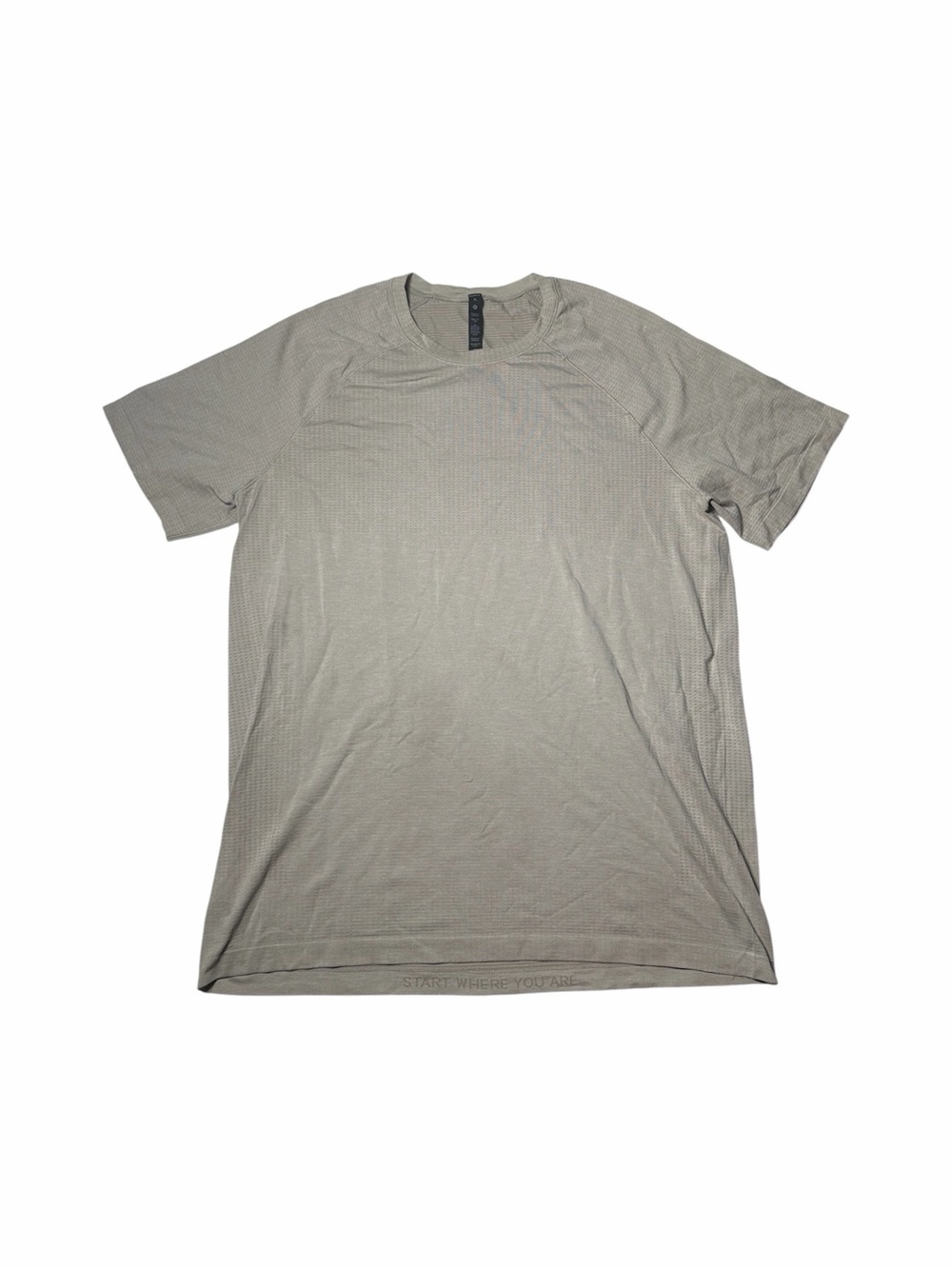 Lululemon Men’s Metal Vent Tech Short Sleeve Shirt XL Light Sand Gray Taupe